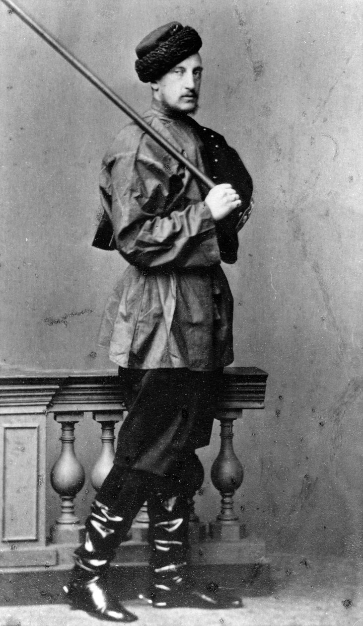Storhertug Nicholas Nikolaevich den eldste av Russland, c1860-c1864 av Unbekannt