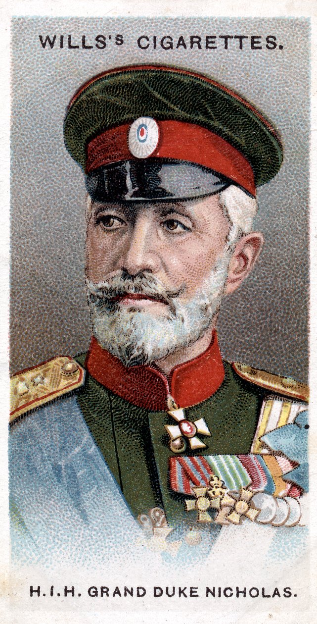 Storhertug Nicholas av Russland, russisk general, 1917 av Unbekannt
