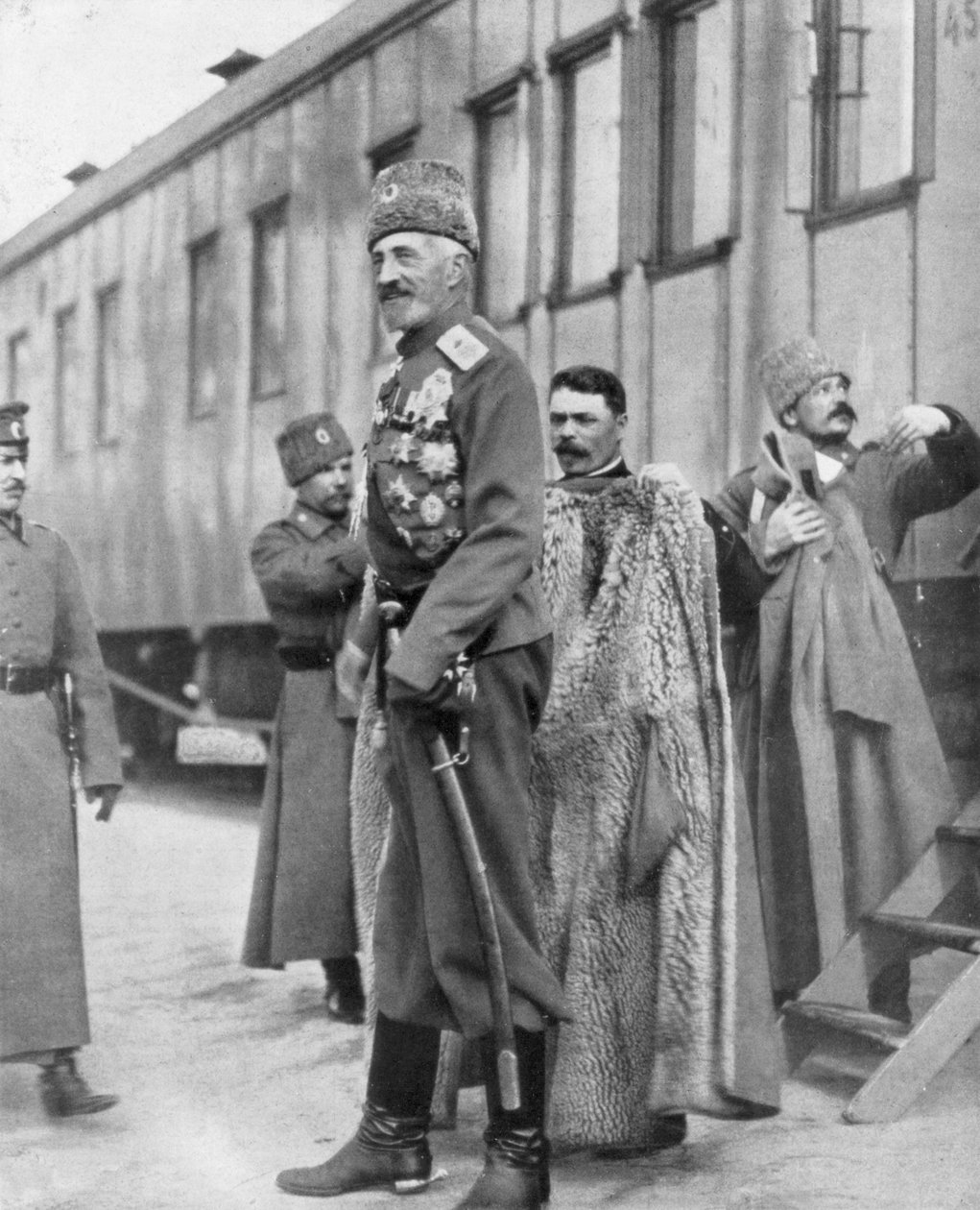 Storhertug Nikolai Nikolaevich, russisk general fra første verdenskrig, 16.–17. mars 1917 av Unbekannt