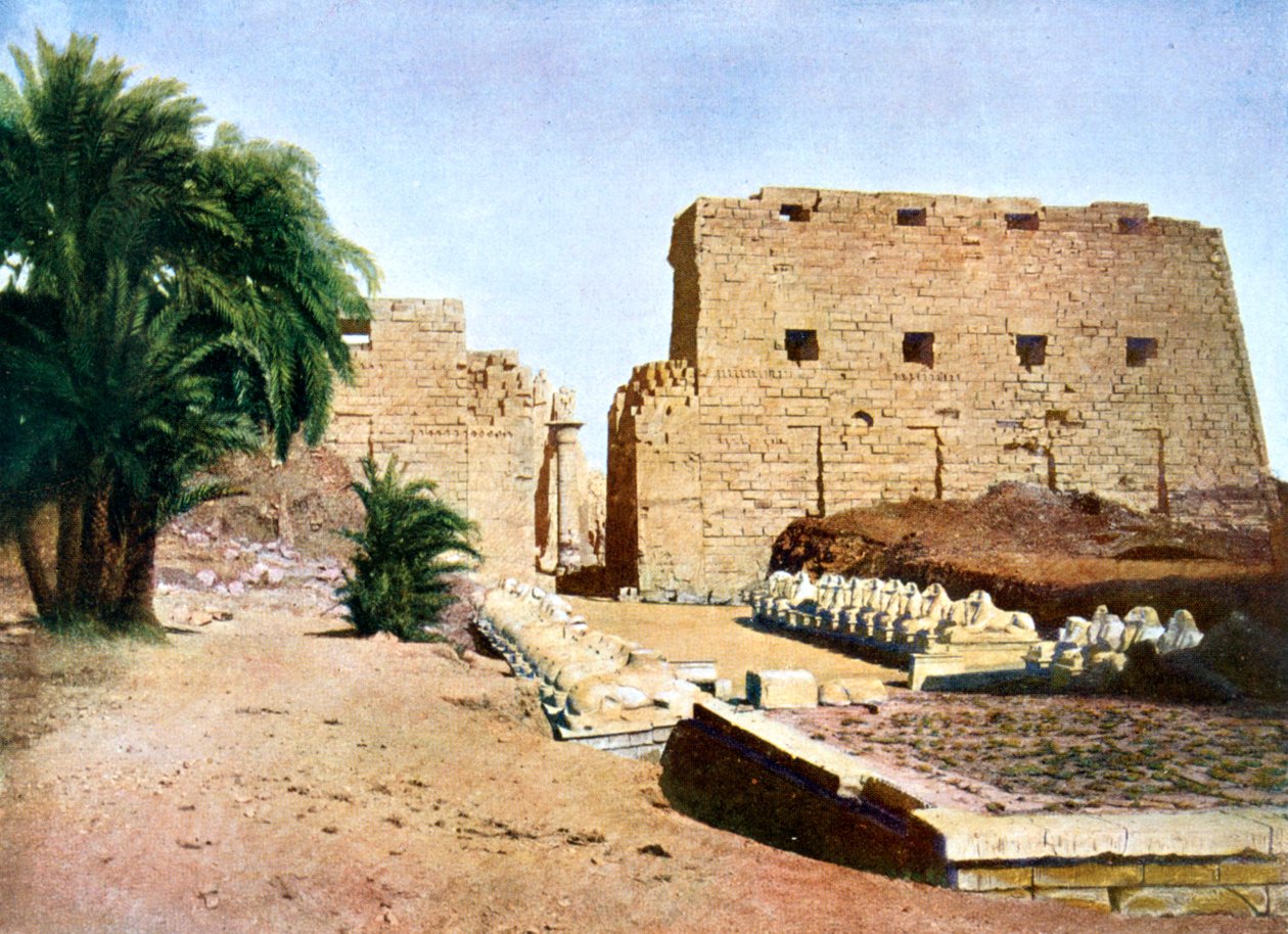 Grand Temple of Amun-Re, Karnak, Luxor, Egypt, 20. århundre av Unbekannt