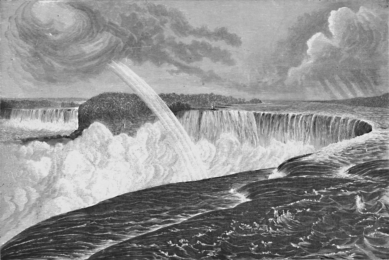 Grand View of Horseshoe Canadian and American Falls, 1883 av Unbekannt