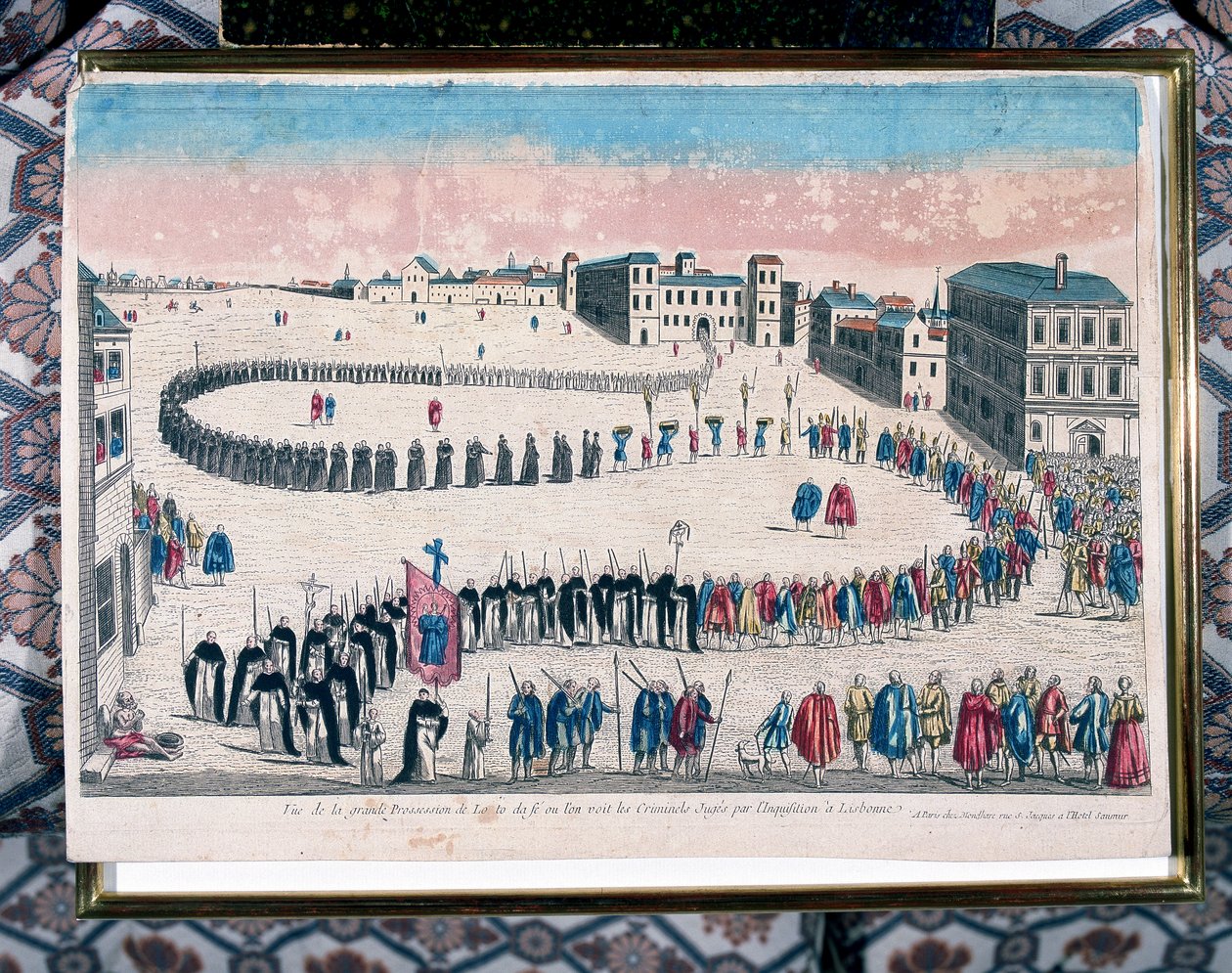 Stor prosesjon av kriminelle dømt av inkvisisjonen i Lisboa, 1700-tallet av Unbekannt