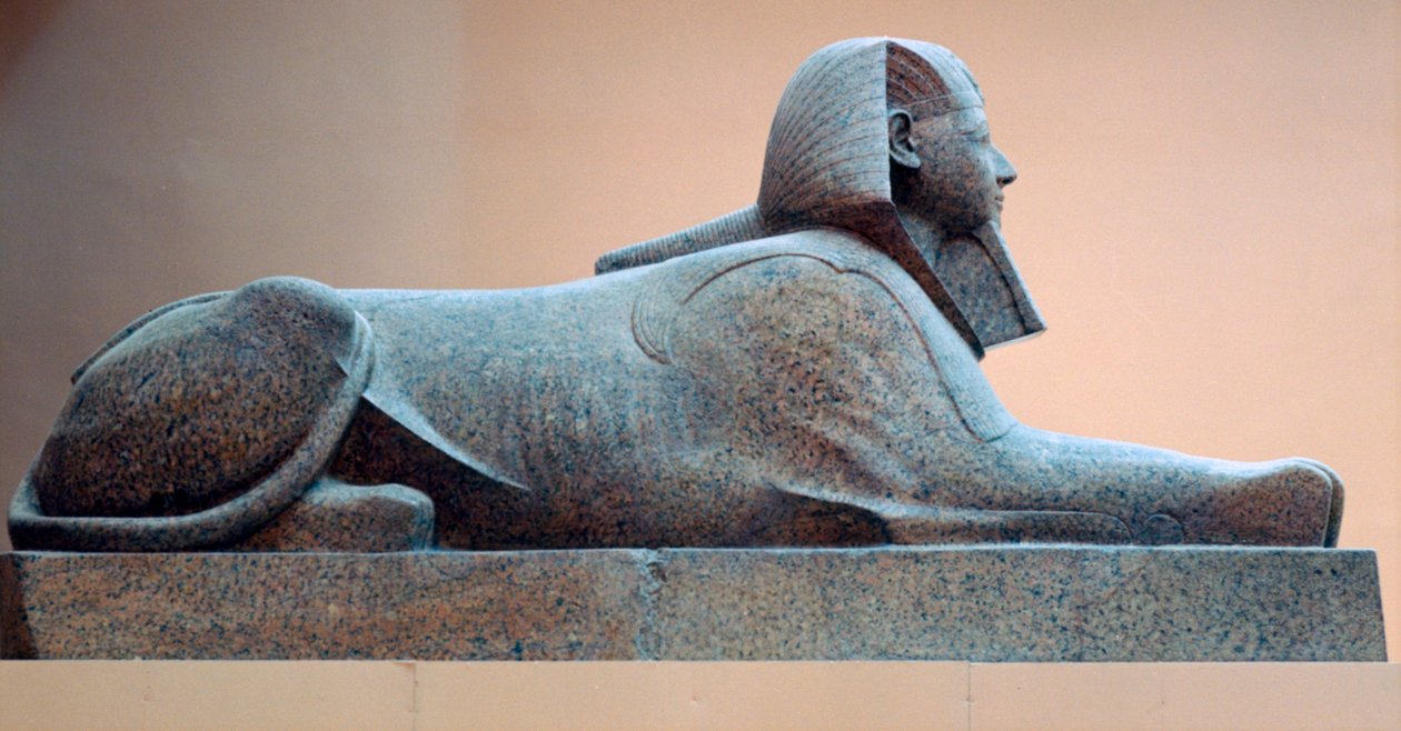 Granitt sfinks av Hatshepsut, regjeringstid av Hatshepsut, egyptisk, 18. dynasti av Unbekannt