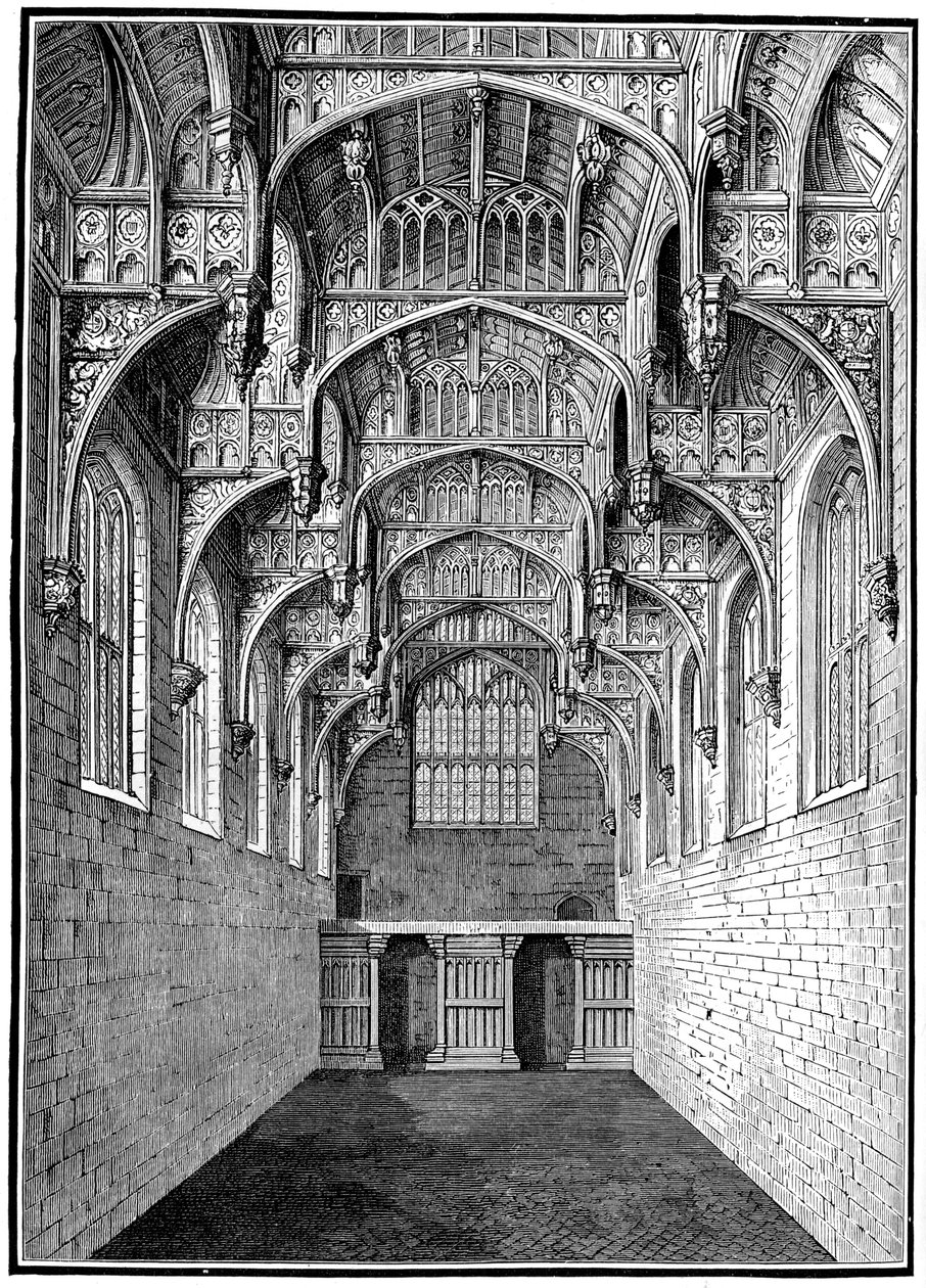 Great Hall, Hampton Court Palace, London, 1893. av Unbekannt