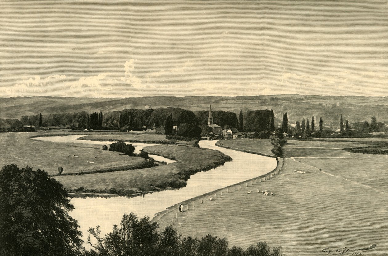 Great Marlow, fra Quarry Woods, 1898. av Unbekannt