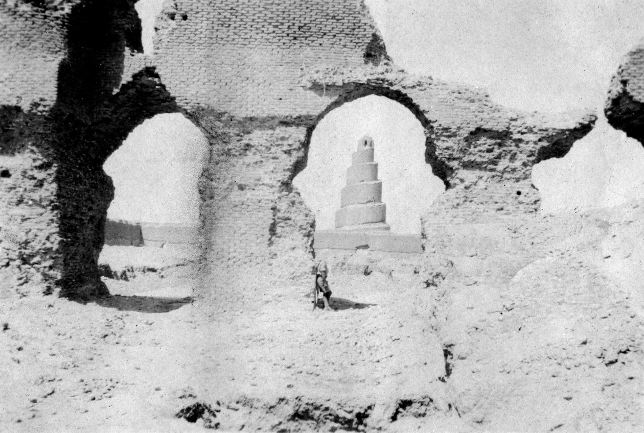 Den store moskeen i Samarra, Irak, 1918 av Unbekannt