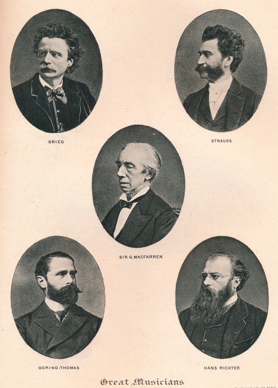 Store musikere - Plate IX., 1895 av Unbekannt