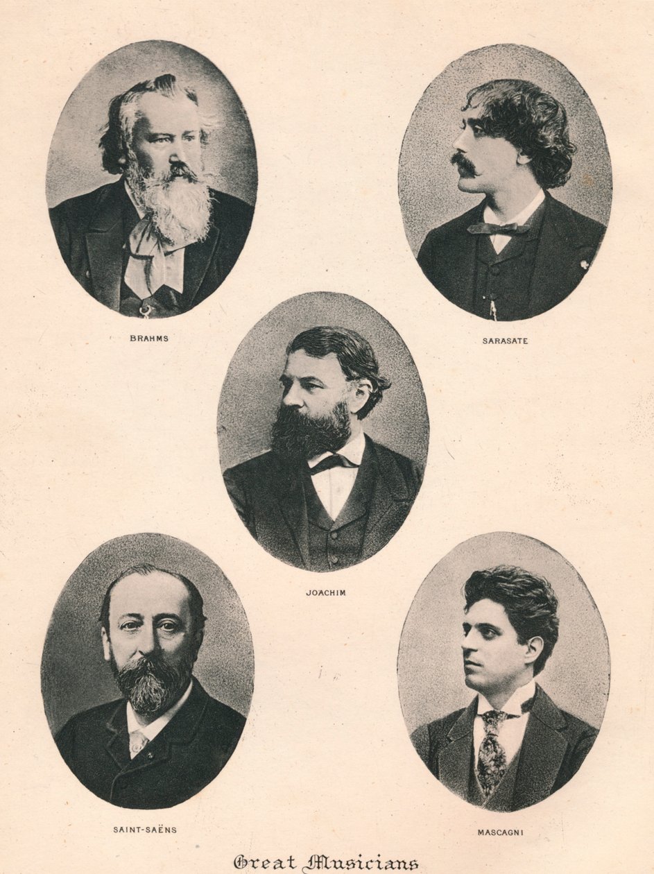 Store musikere - Plate VII., 1895 av Unbekannt