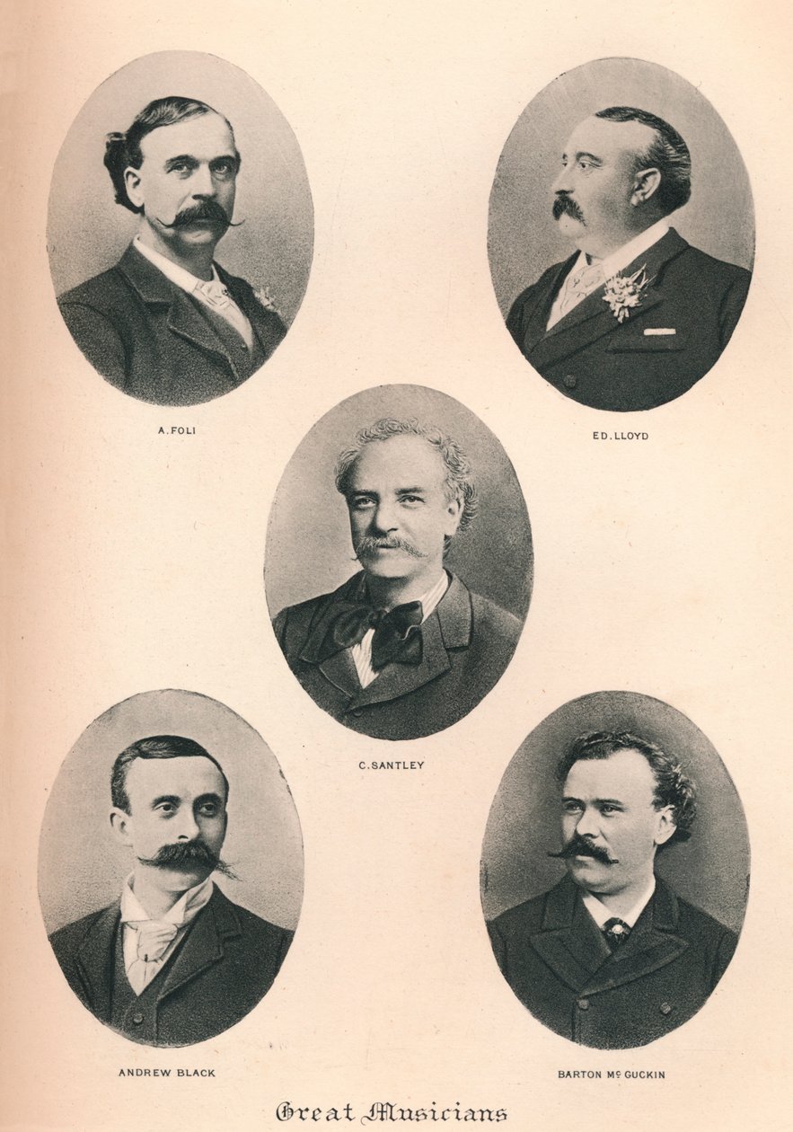 Store musikere - Plate VI., 1895 av Unbekannt