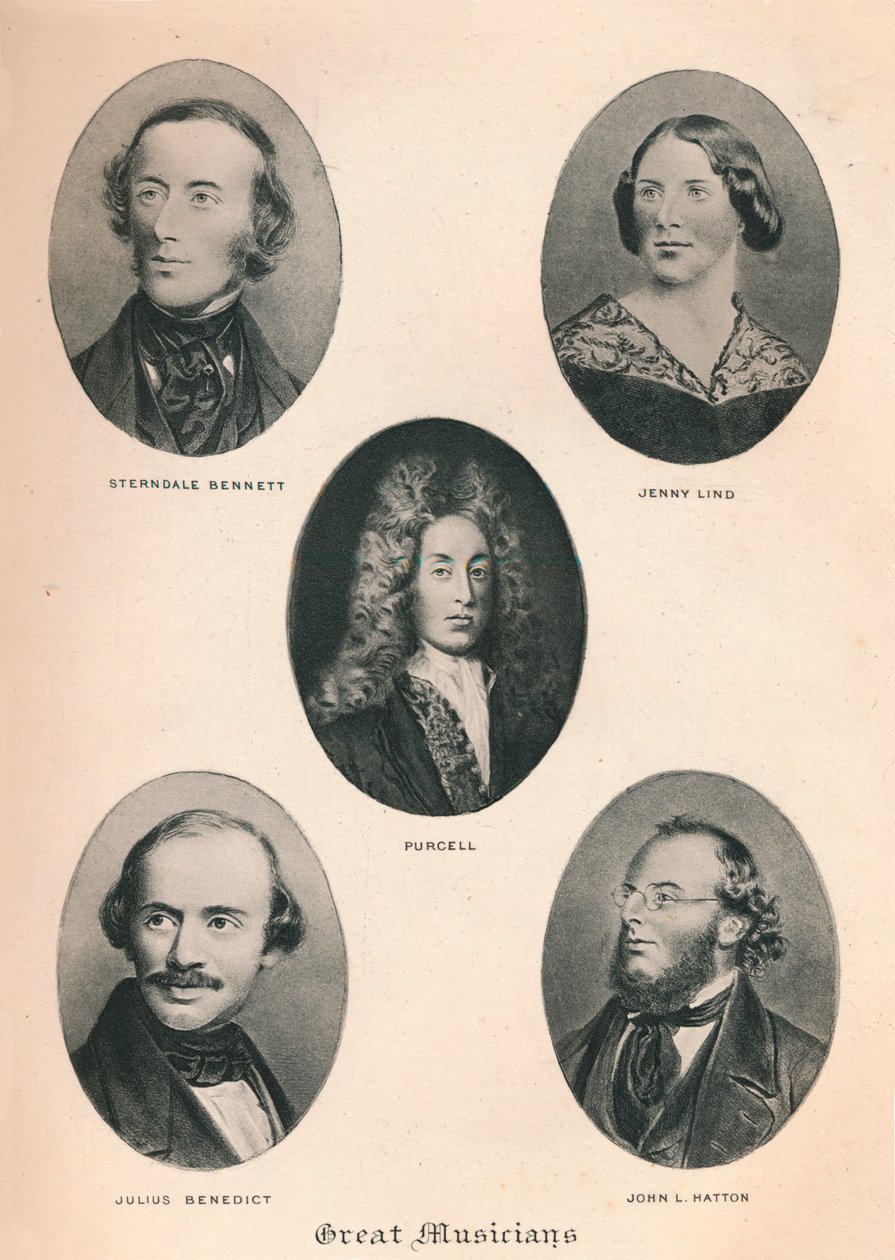 Store musikere - Plate V., 1895 av Unbekannt