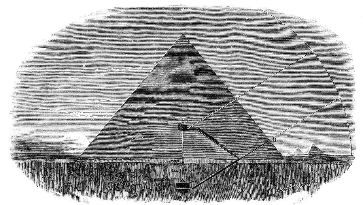 Den store Keopspyramiden i Giza blir brukt som et astronomisk observatorium av Unbekannt