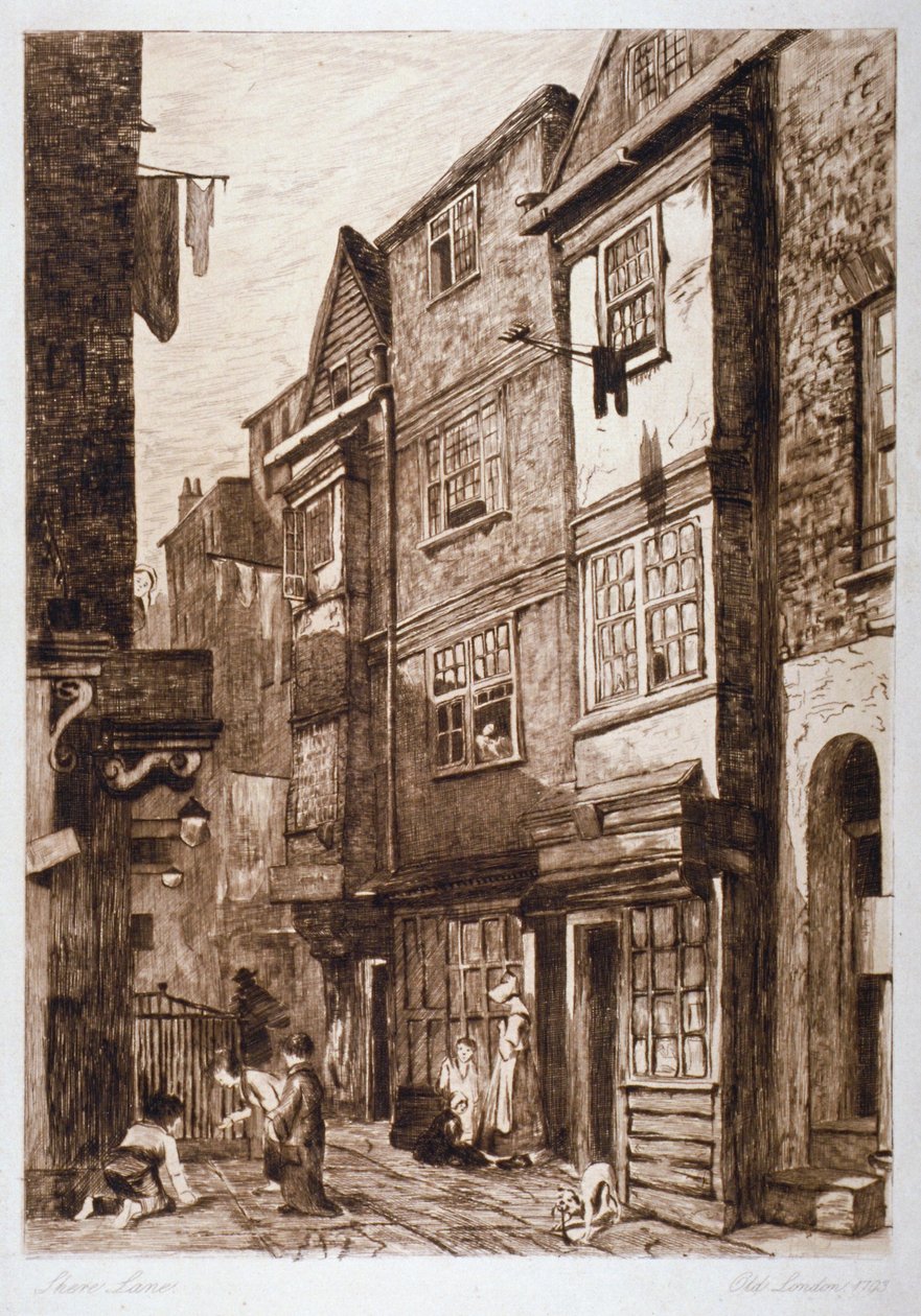 Great Shire Lane, City of London, 1793 av Unbekannt