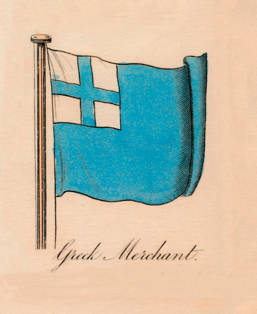 Gresk kjøpmann, 1838 av Unbekannt