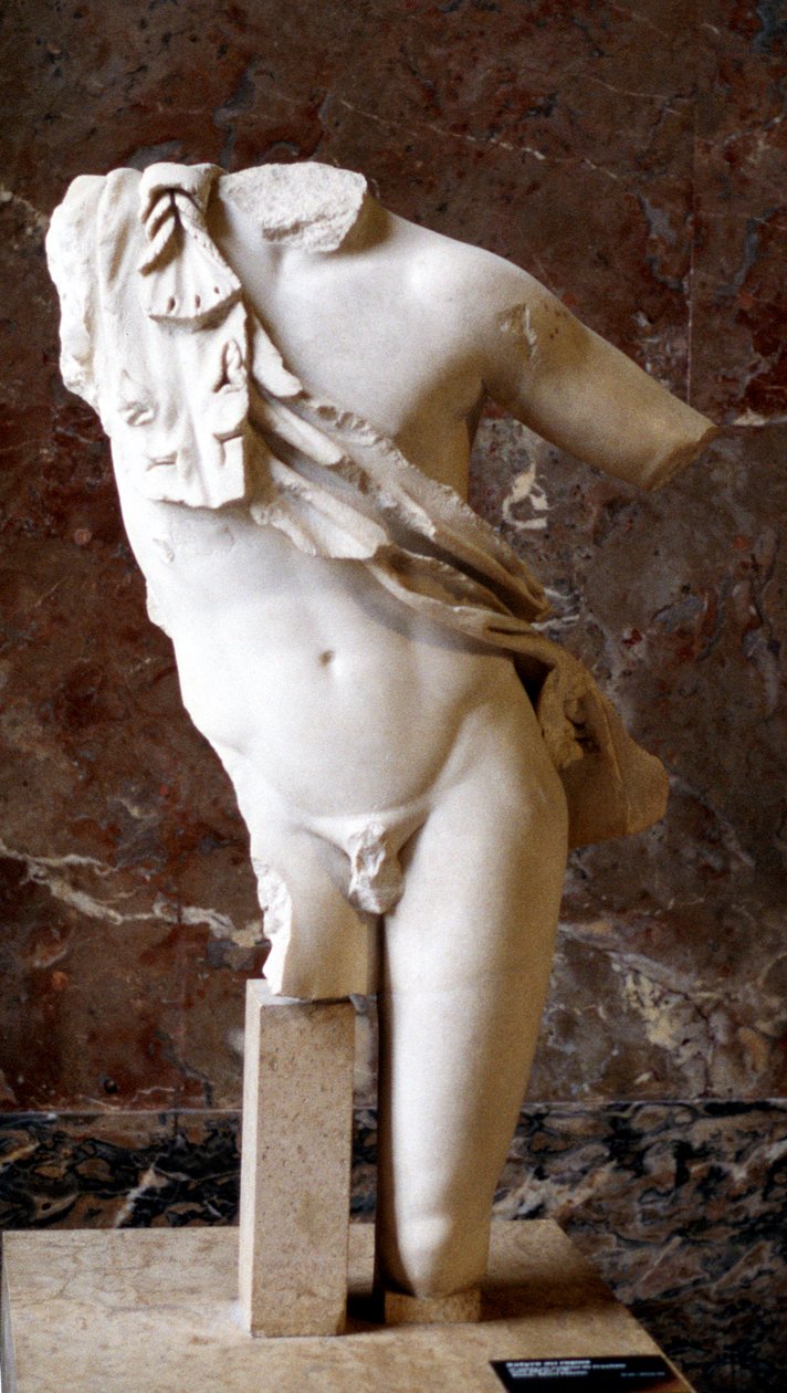 Gresk statue av en mannlig torso, 500-tallet f.Kr av Unbekannt