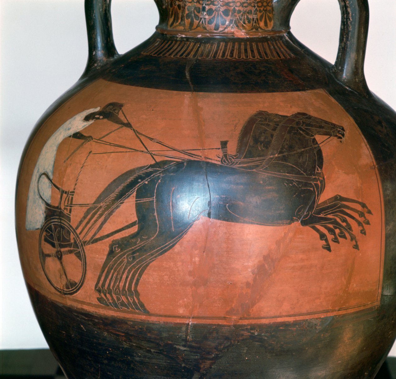Gresk vase som viser en vogn, ca. 5.-6. århundre f.Kr av Unbekannt