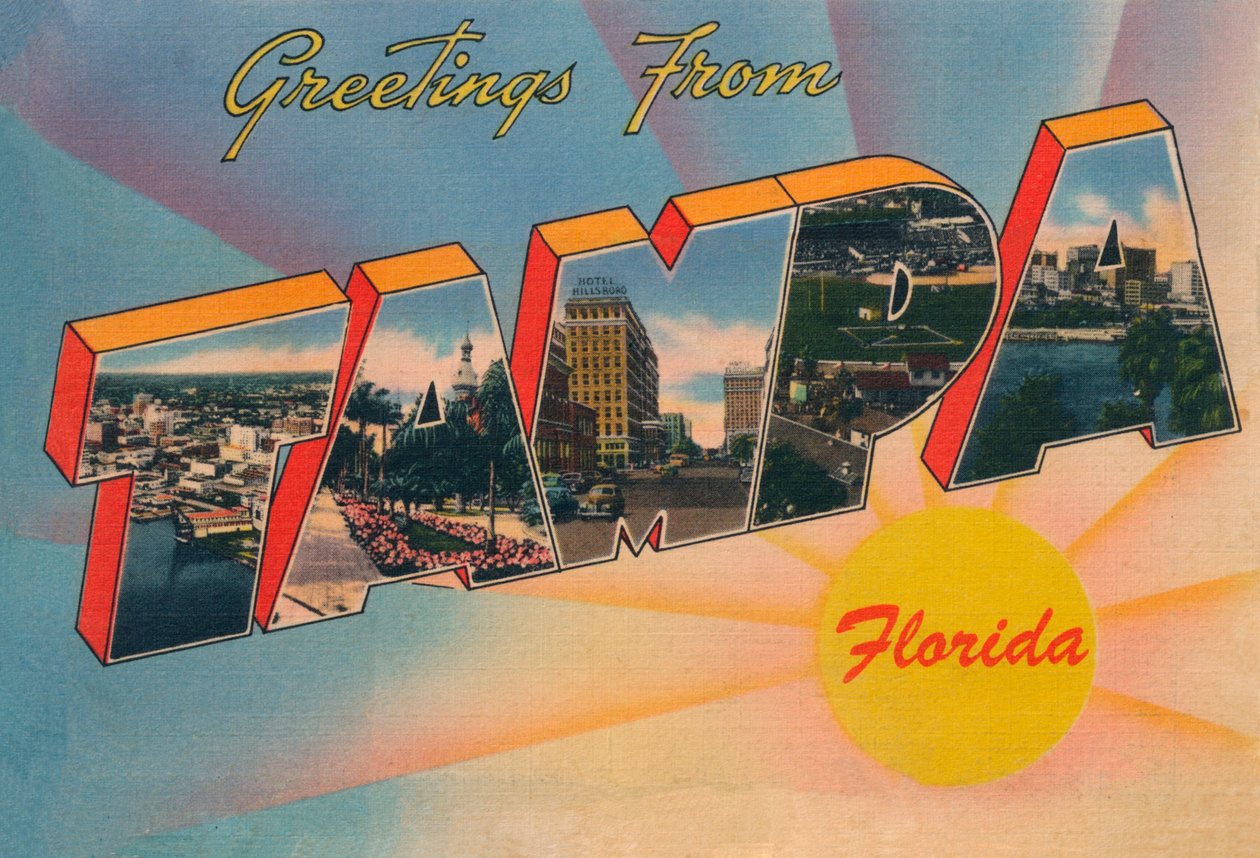 Hilsen fra Tampa, Florida, c1940-tallet av Unbekannt