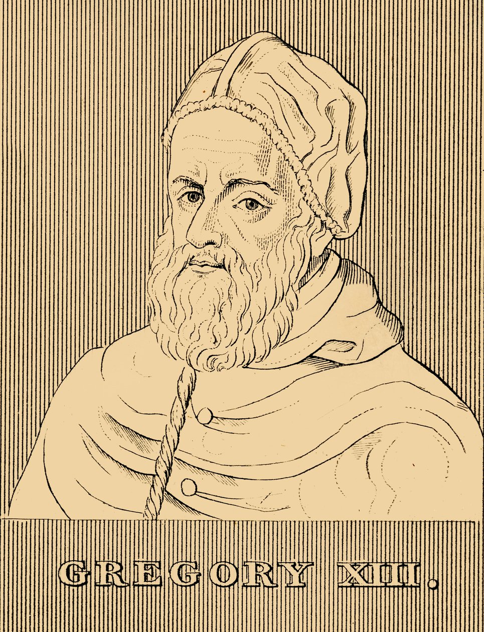 Gregor XIII, 1502-1585, 1830. av Unbekannt