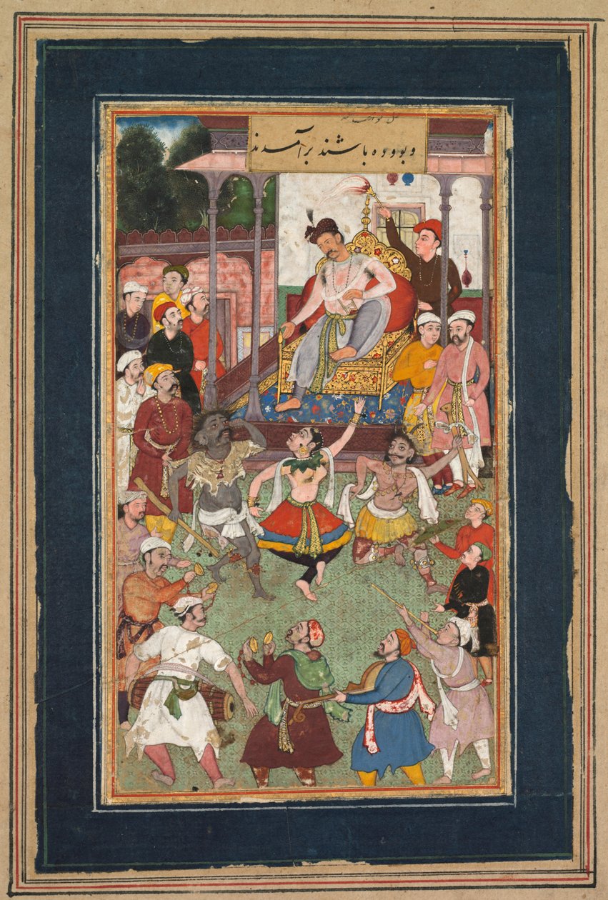 Grotesque Dancers Performing, ca.1600. av Unbekannt