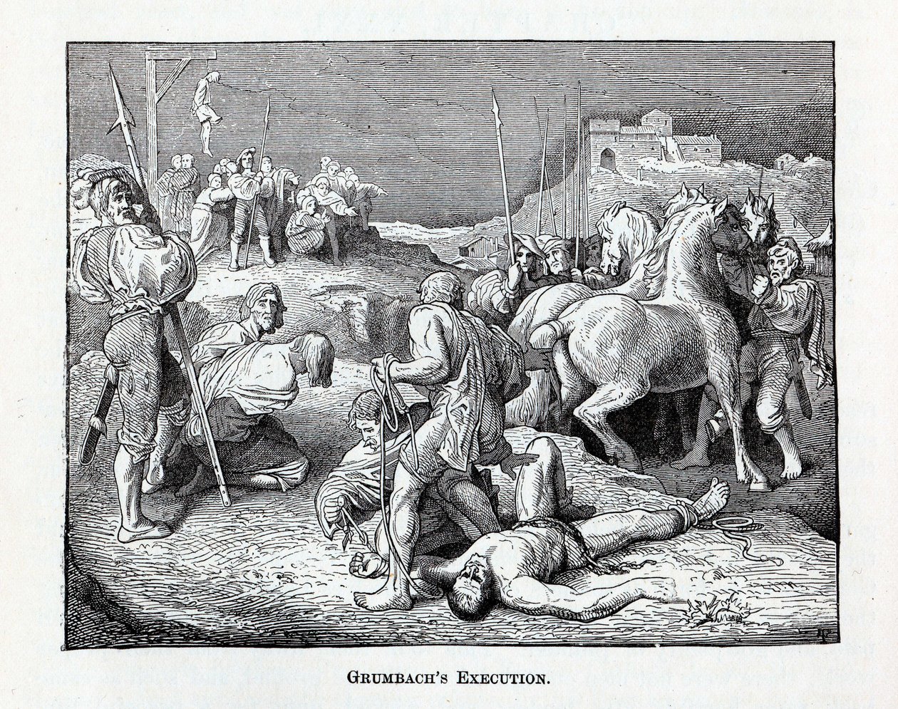 Grumbachs henrettelse, 1882 av Unbekannt