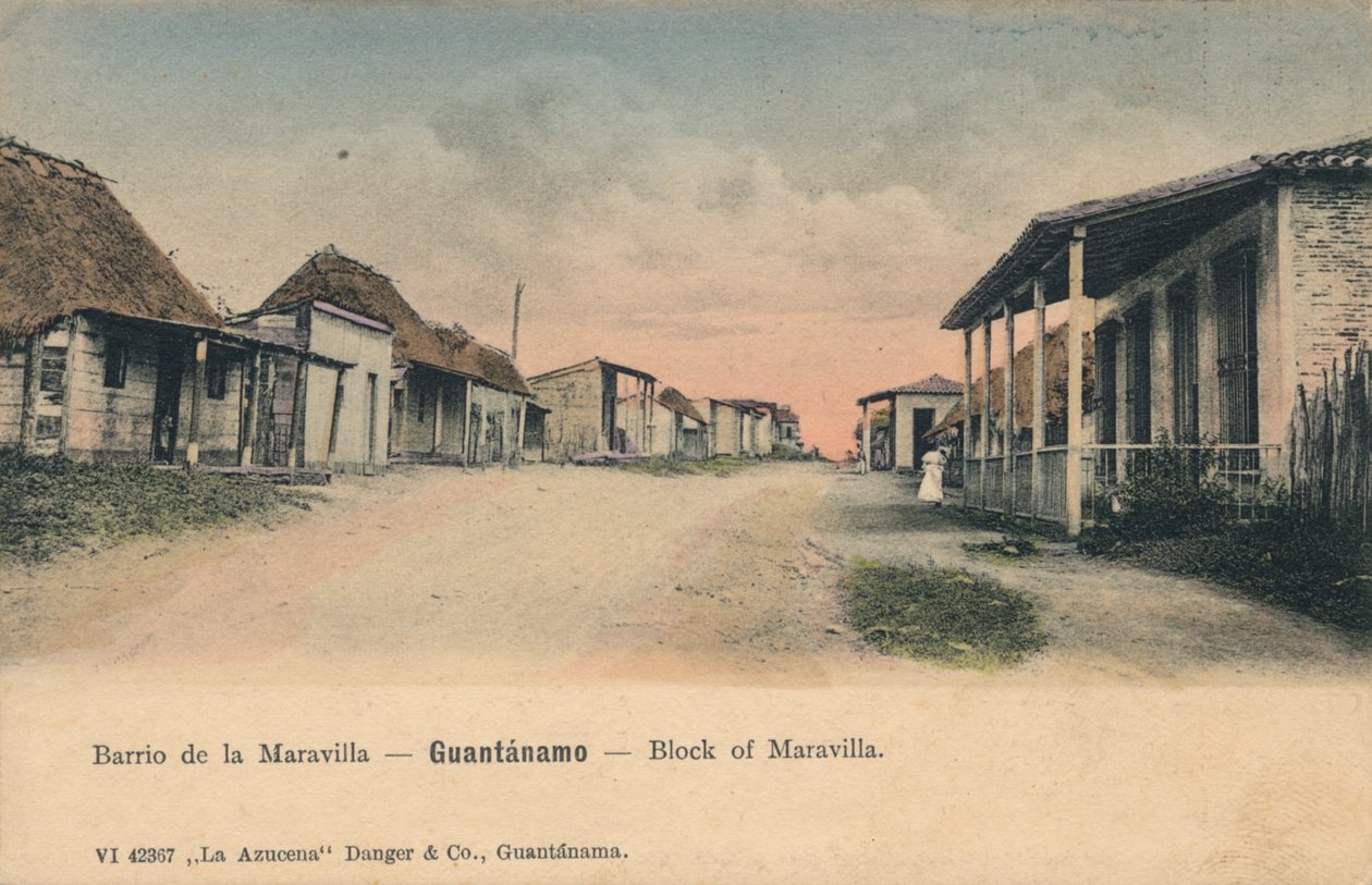Guantanamo - Block of Maravilla, c1910 av Unbekannt