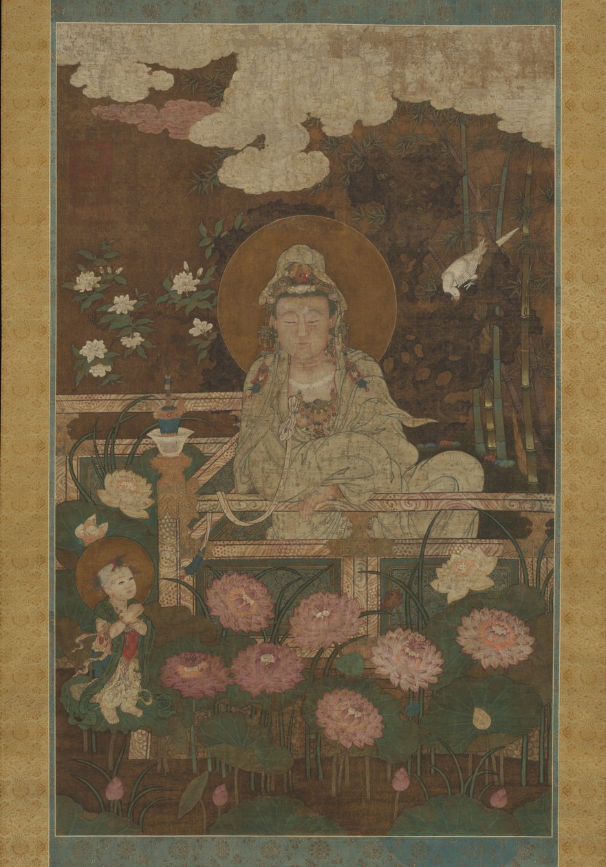Guanyin som Nine-Lotus Bodhisattva, 1593. av Unbekannt