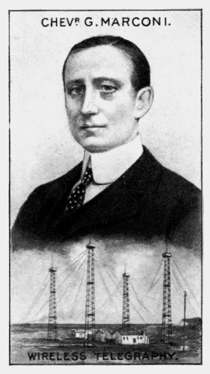 Guglielmo Marchese Marconi, italiensk elektroingeniør, c1924 av Unbekannt