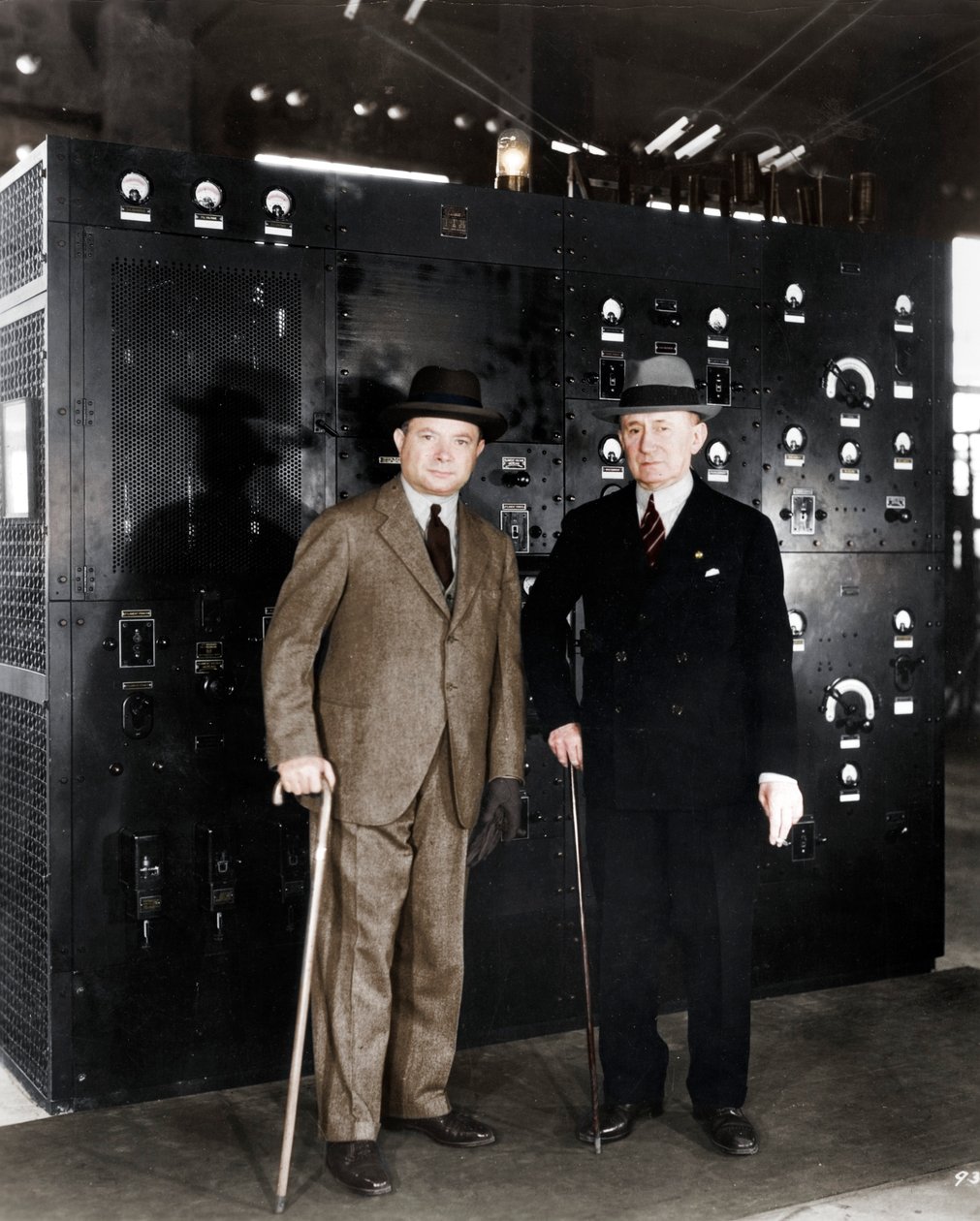 Guglielmo Marconi og David Sarnoff, 1933 av Unbekannt