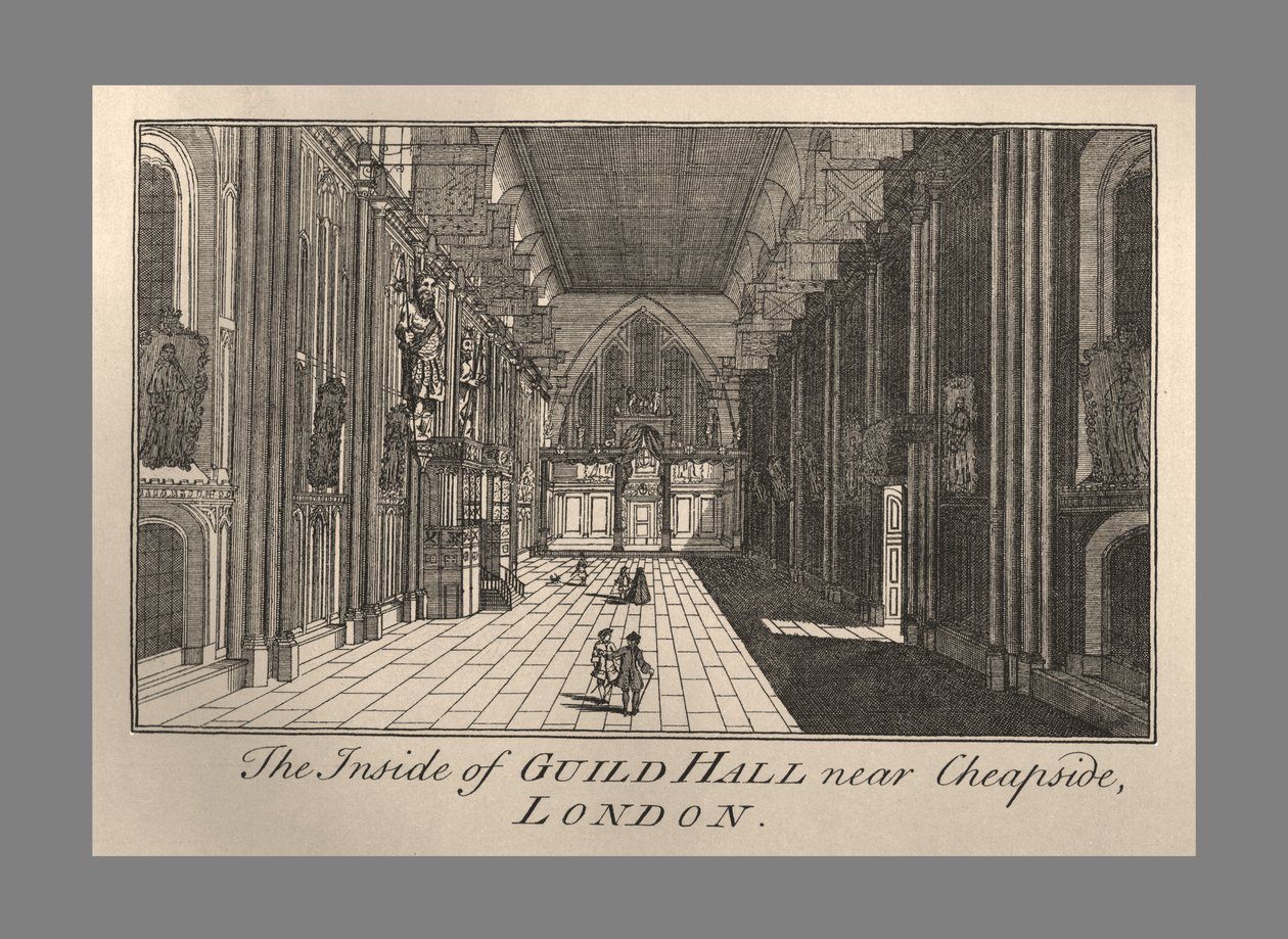Guild Hall interiør, 1886. av Unbekannt