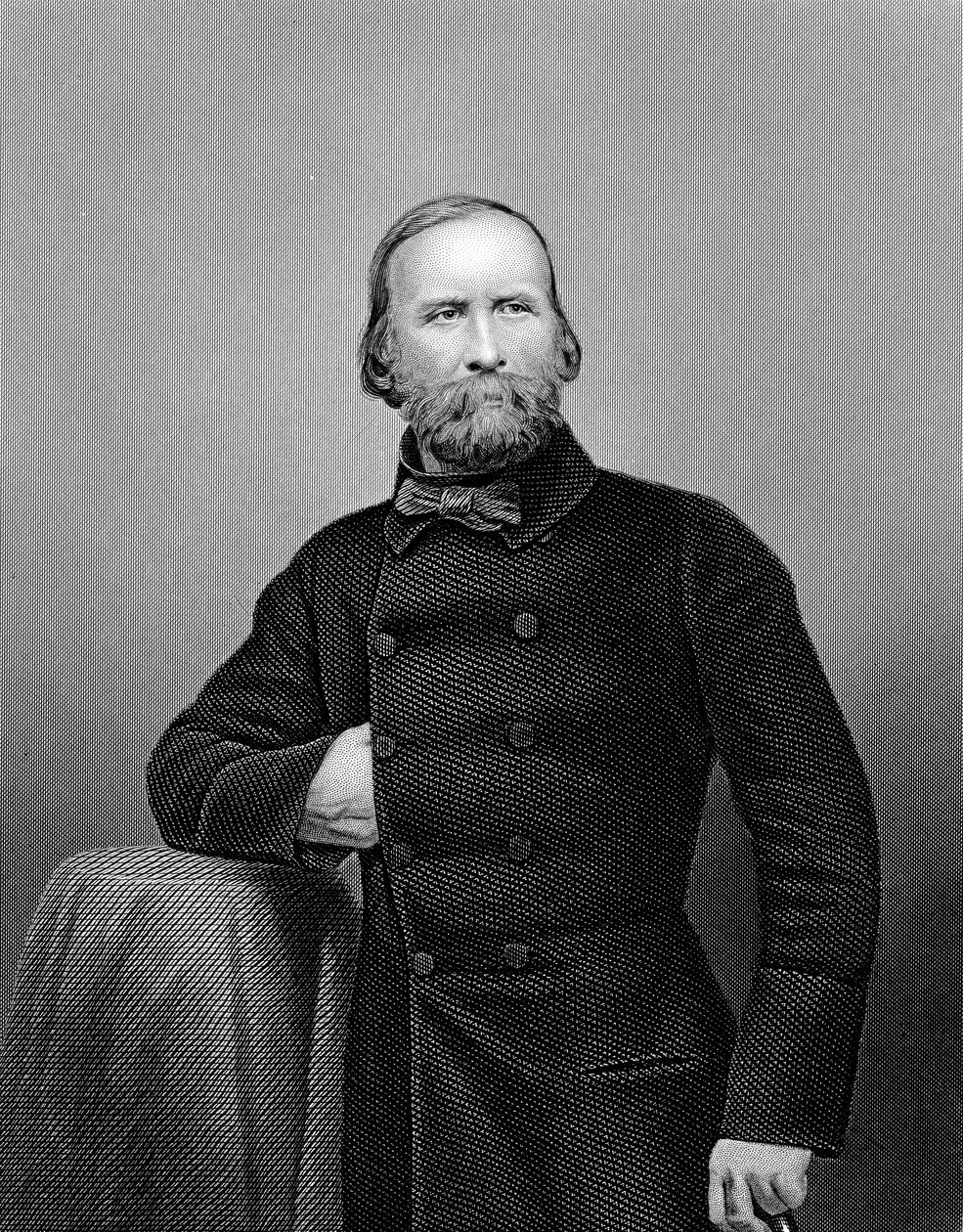 Guiseppe Garibaldi, italiensk patriot, 1860 av Unbekannt