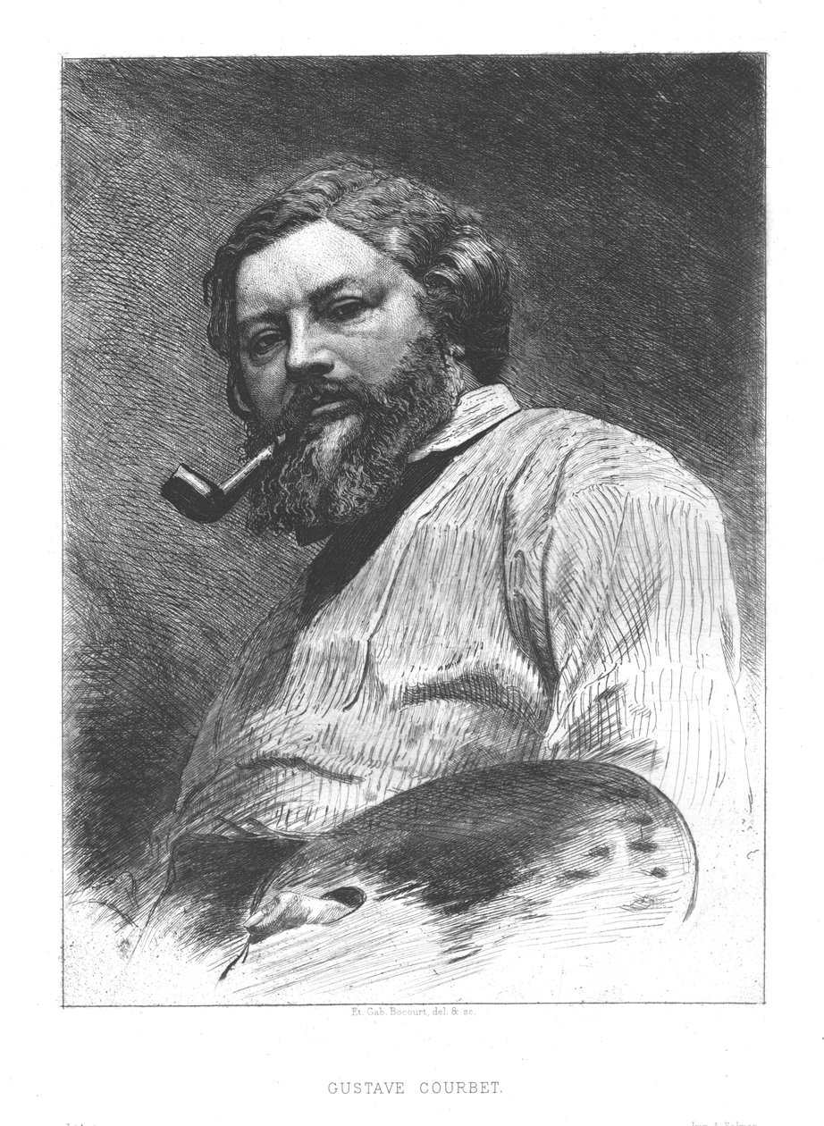 Gustave Courbet, ca 1860. av Unbekannt