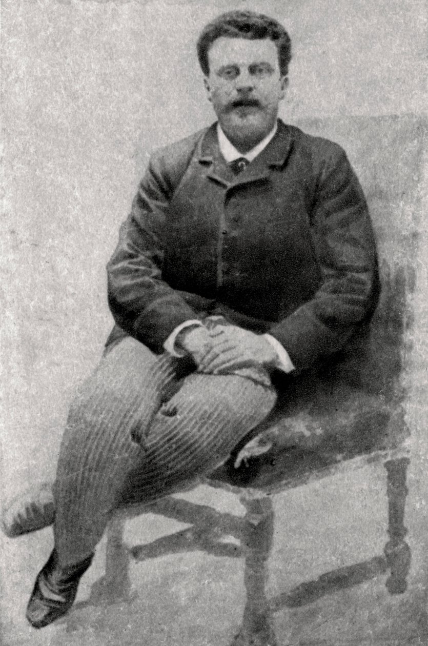 Guy de Maupassant , fransk forfatter, 1890 av Unbekannt