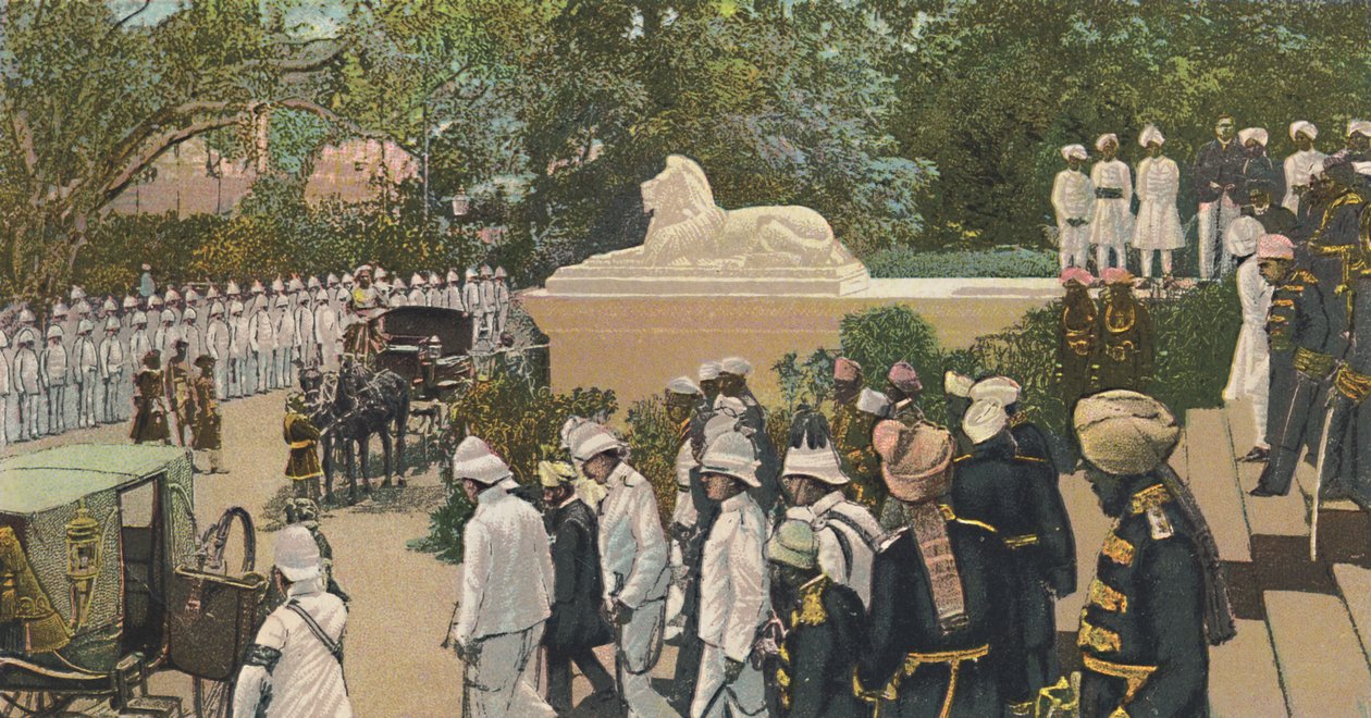 H.H. The Nizam forlater The Residency, Hyderabad, c1900. av Unbekannt