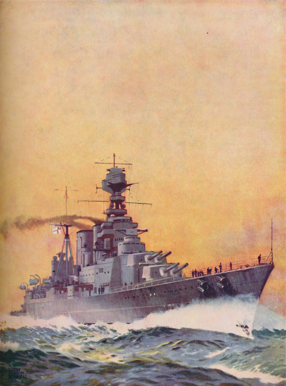HMS Hood ble lagt ned i 1916 og fullført i 1920, 1937 av Unbekannt
