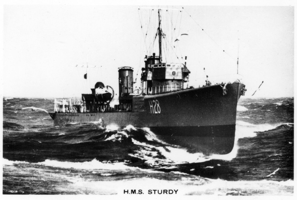 HMS Sturdy, S-klasse ødelegger, 1937 av Unbekannt
