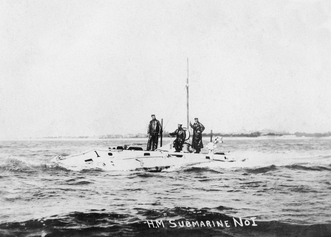 HM ubåt nr. 1, c1908 av Unbekannt