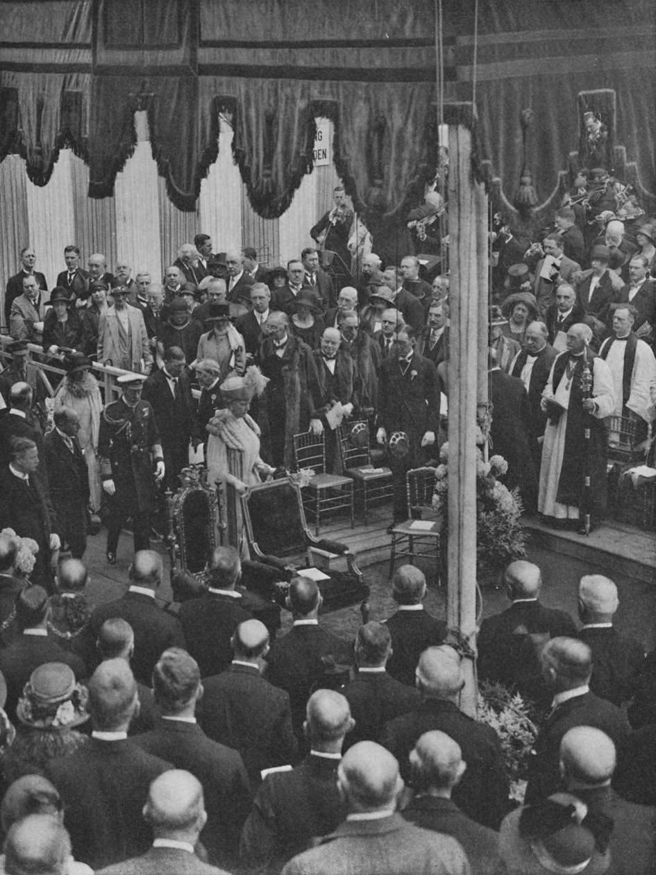 H.M. Kongen legger grunnsteinen til Lloyds nye bygning 23. mai 1925, 1928 av Unbekannt