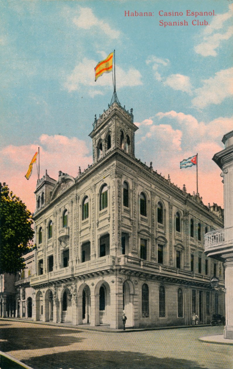 Habana: Casino Espanol. Spansk klubb, c1910 av Unbekannt