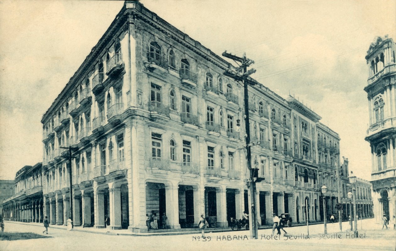 Havanna. Hotell Sevilla. Sevilla Hotel, ca 1910-tallet. av Unbekannt