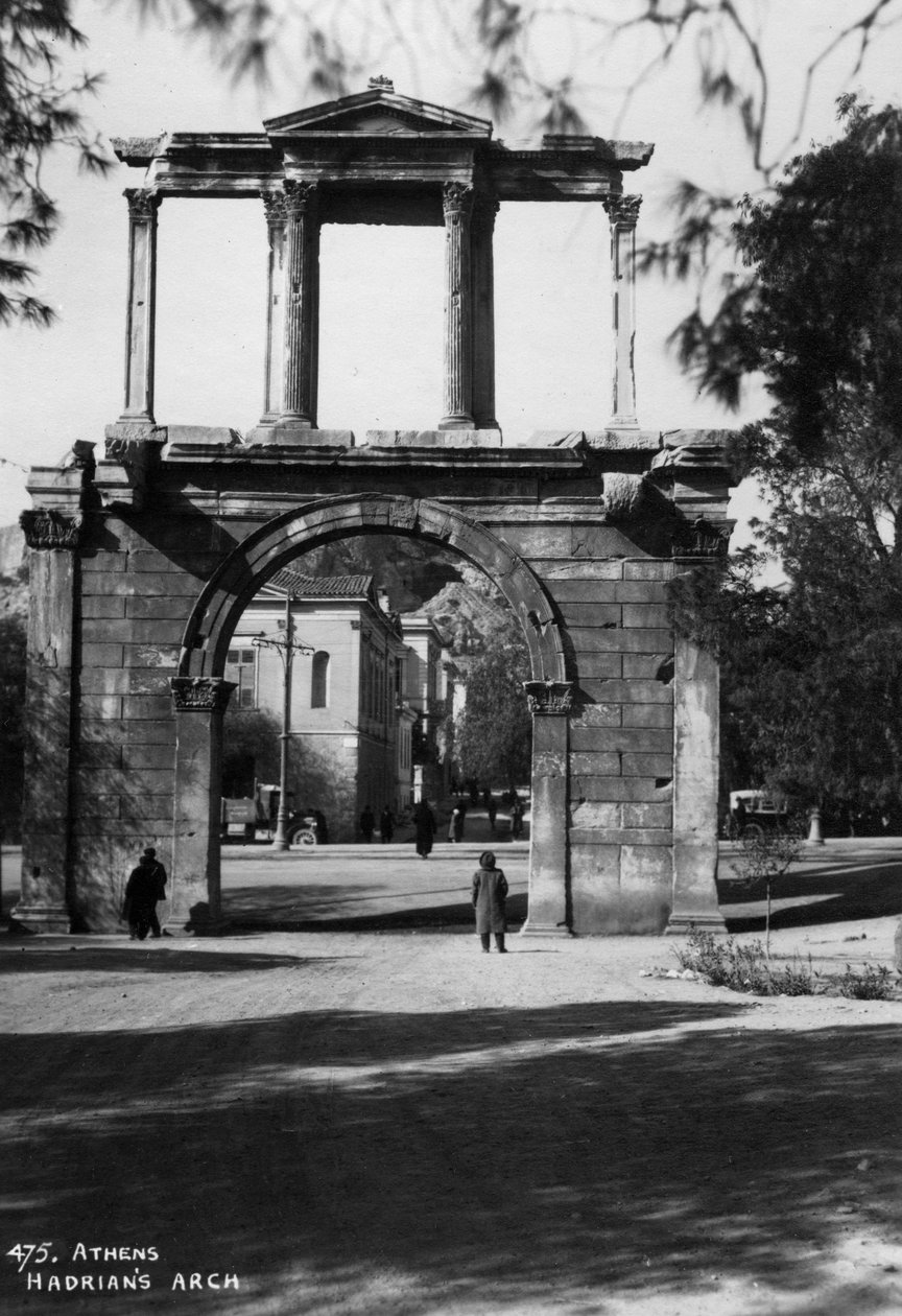 Hadrians Arch, Athen, Hellas, c1920-c1930s av Unbekannt