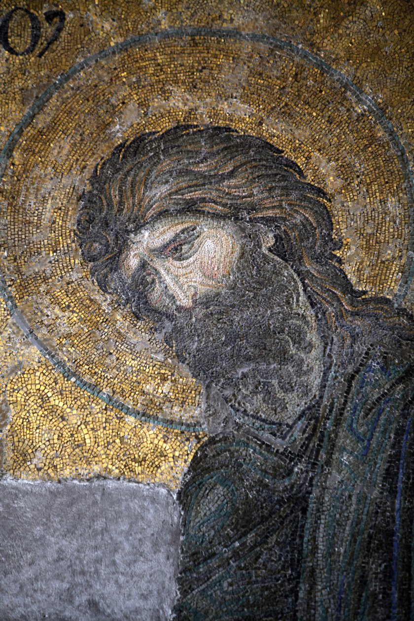 Hagia Sophia Deesis mosaikk - Døperen Johannes Istanbul Tyrkia av Unbekannt