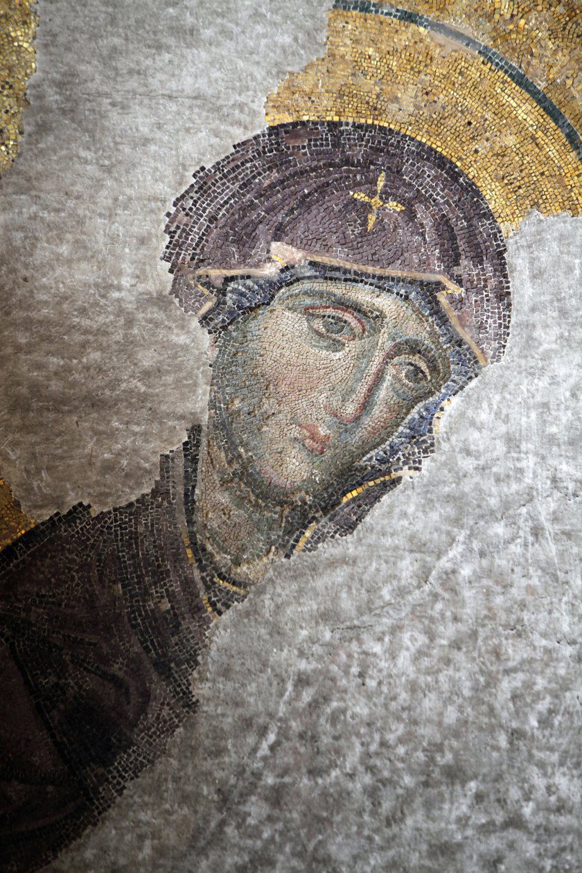 Hagia Sophia Deesis mosaikk - Jomfru Maria Istanbul Tyrkia av Unbekannt