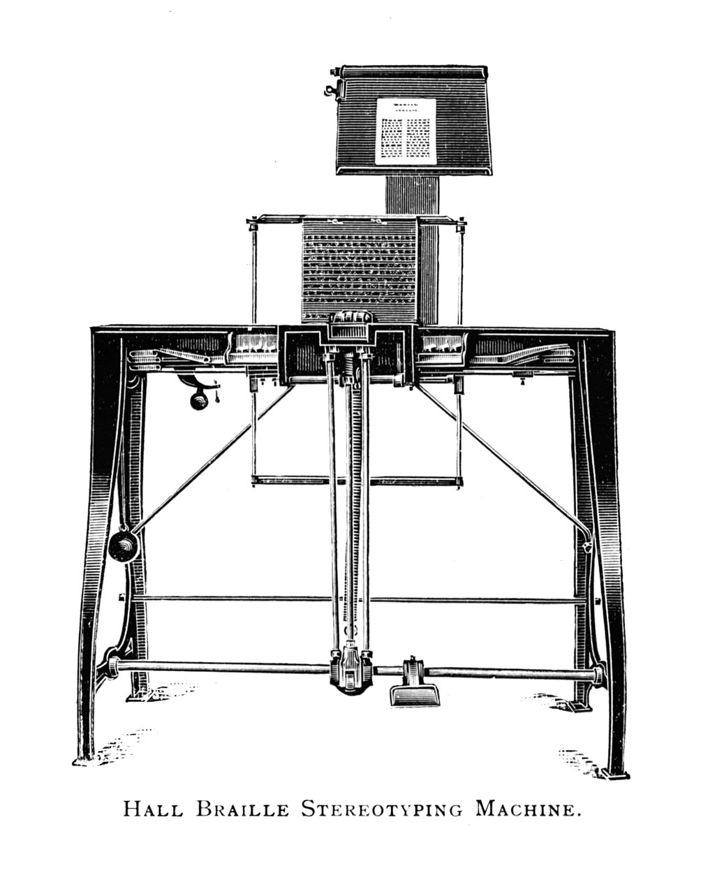 Hall Braille Stereotyping Machine, 1919 av Unbekannt
