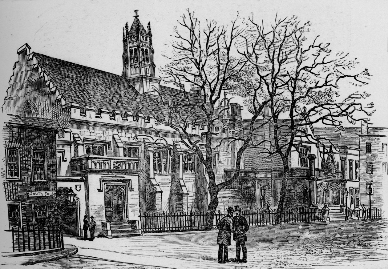 Hall og bibliotek, Grays Inn, 1890 av Unbekannt