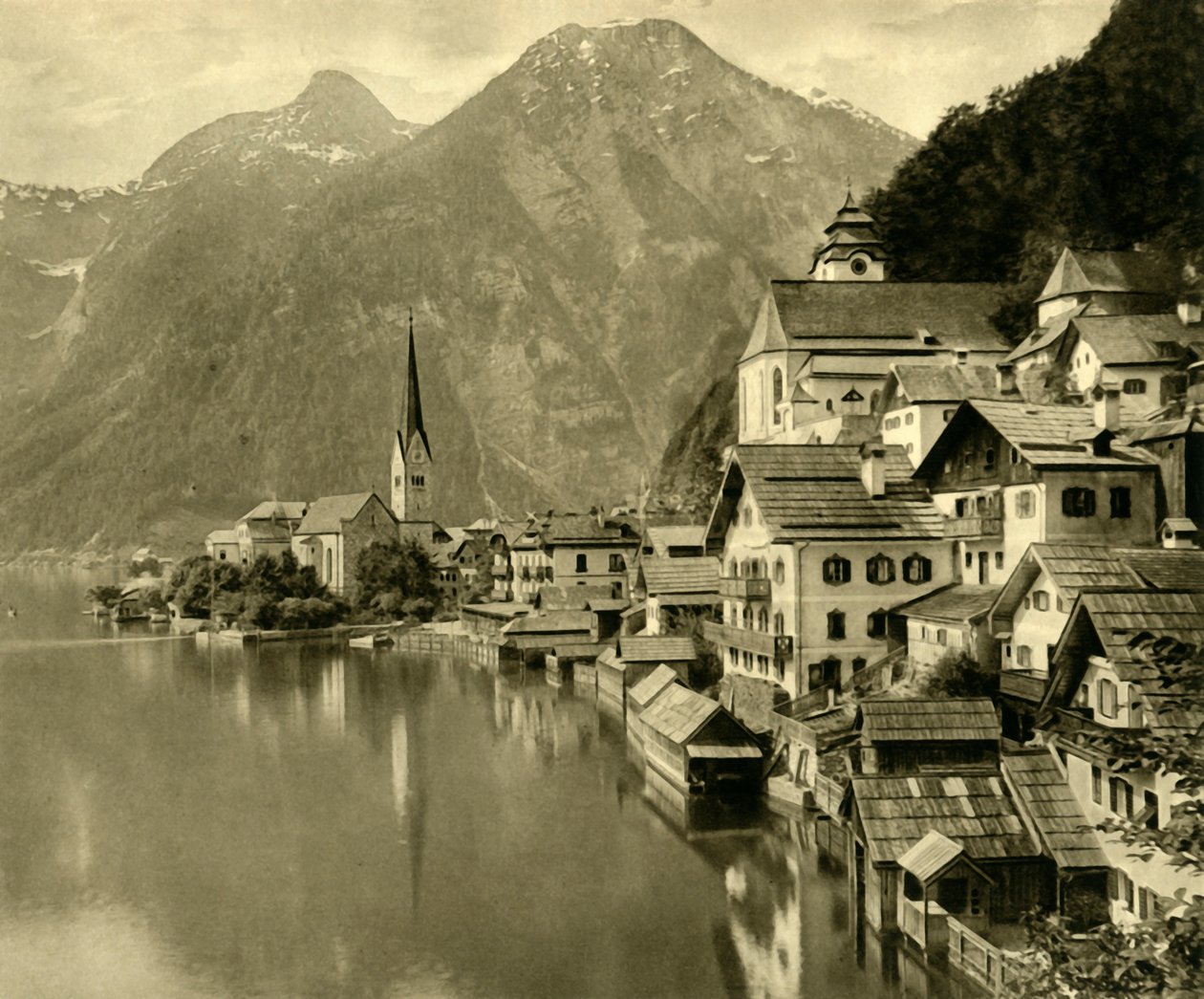 Hallstatt, Øvre Østerrike, c1935. av Unbekannt