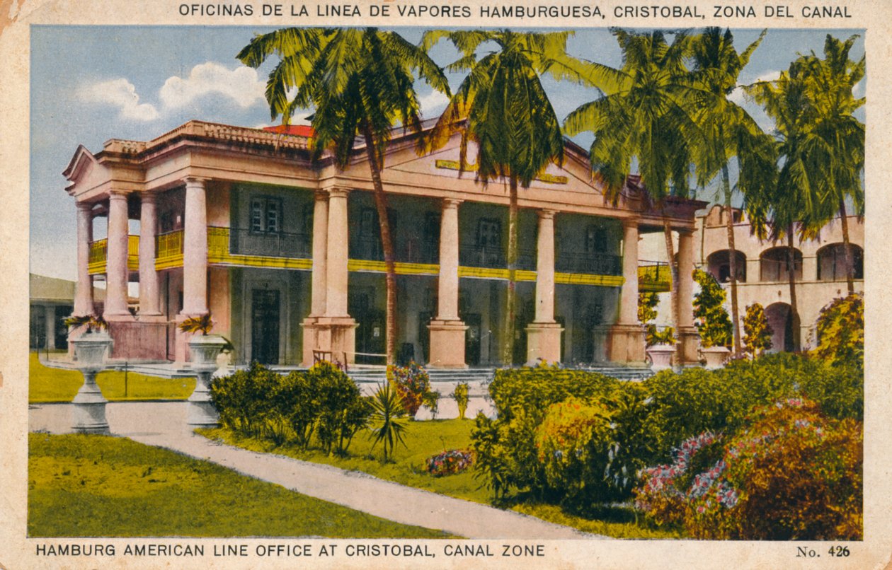 Hamburg American Line Office i Cristobal, Canal Zone, c1920-tallet av Unbekannt
