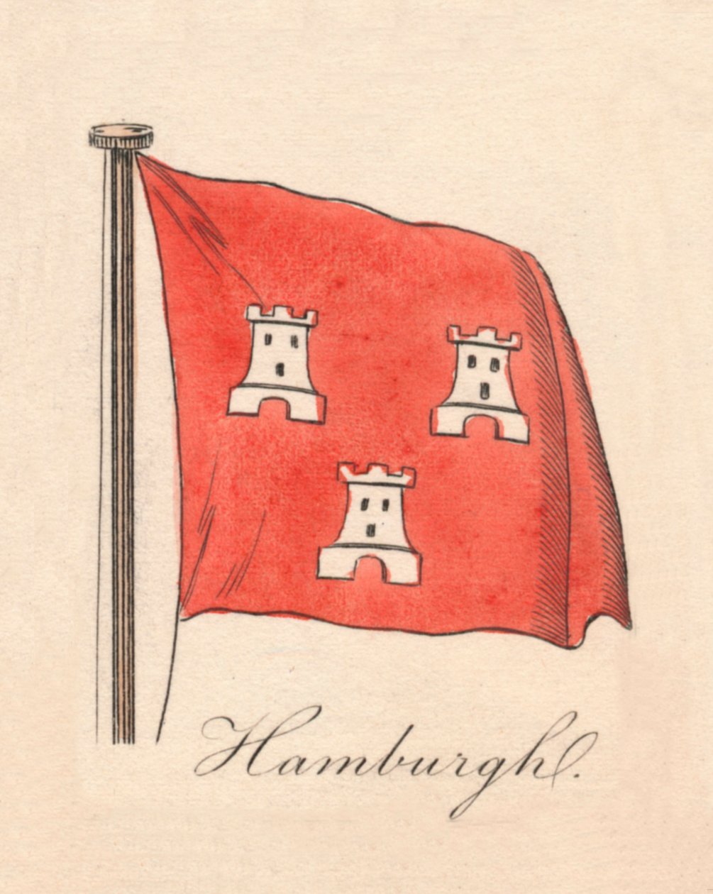 Hamburg, 1838 av Unbekannt