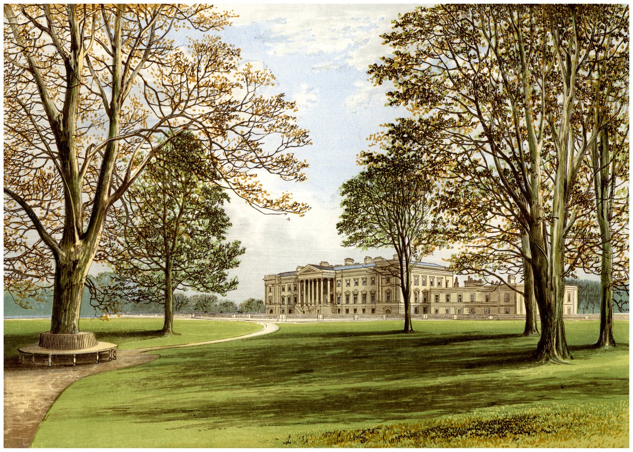 Hamilton Palace, South Lanarkshire, Skottland, hjemmet til hertugen av Hamilton, c1880 av Unbekannt