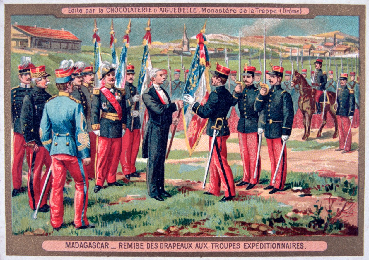Overlevering av flagget til ekspedisjonstroppene, Madagaskar, 1883-1896 av Unbekannt