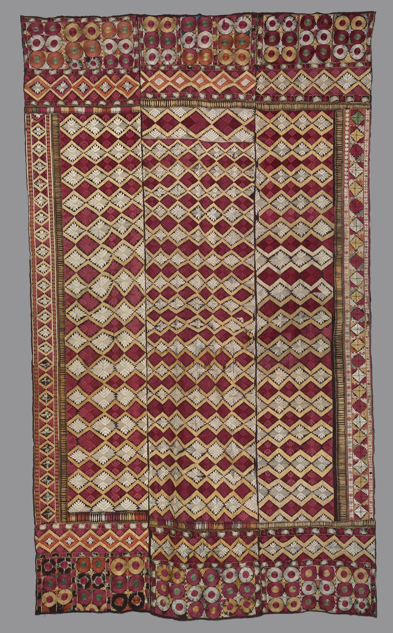 Hengende Phulkari-verk, ca. 1875-1900. av Unbekannt