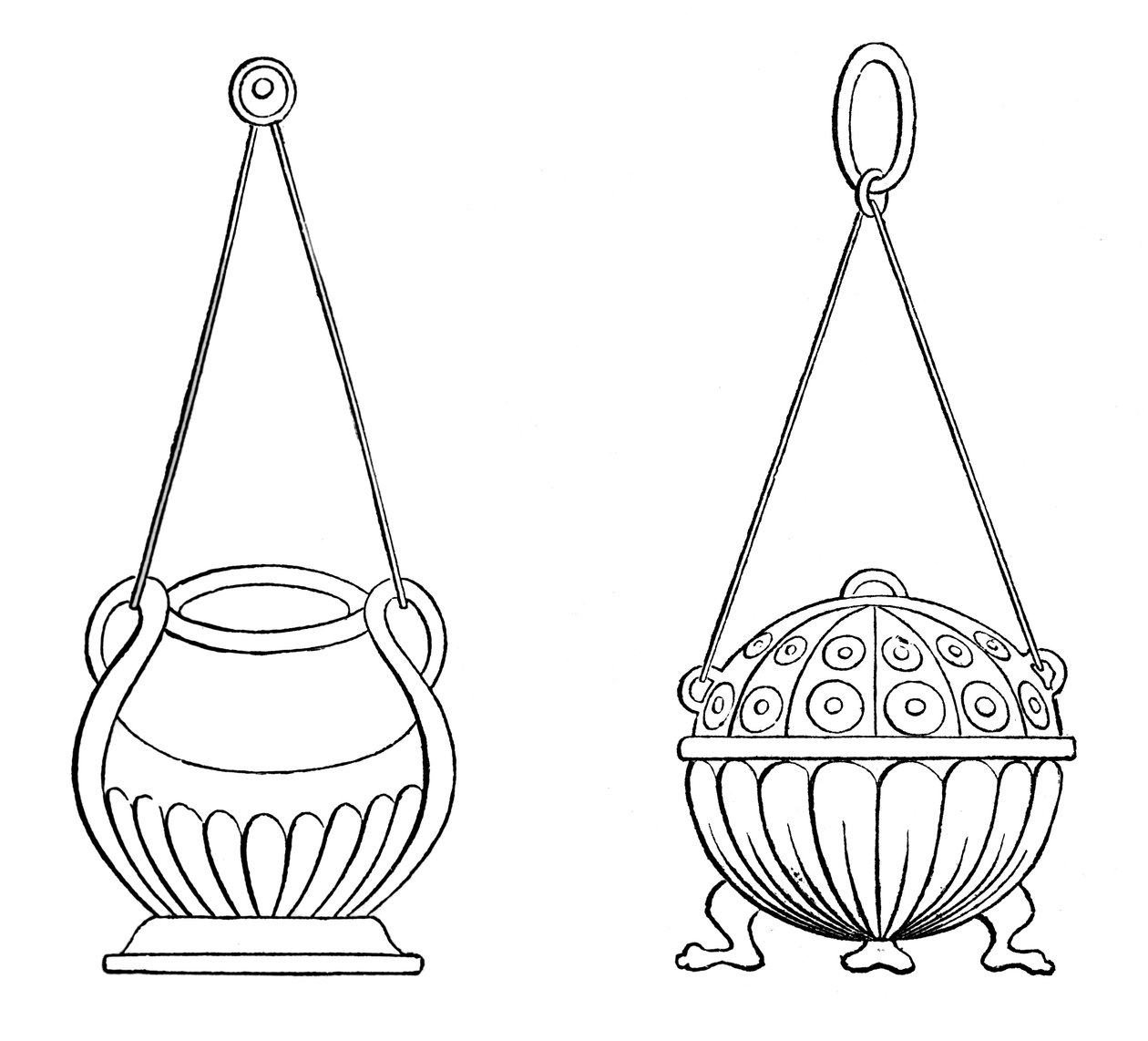 Hengende lamper, 900-tallet, 1870 av Unbekannt